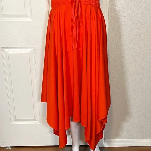 PBJ by Jerell Vintage 70s Tie Front Party Prom Dress Sleeveless Sundress sz 7 - Picture 6 of 10